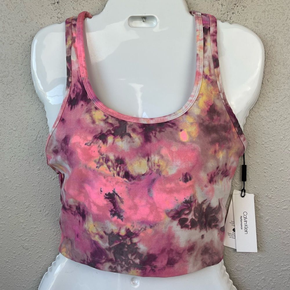 NWT Calvin Klein Perfomance Cropped Tank Top Size XS